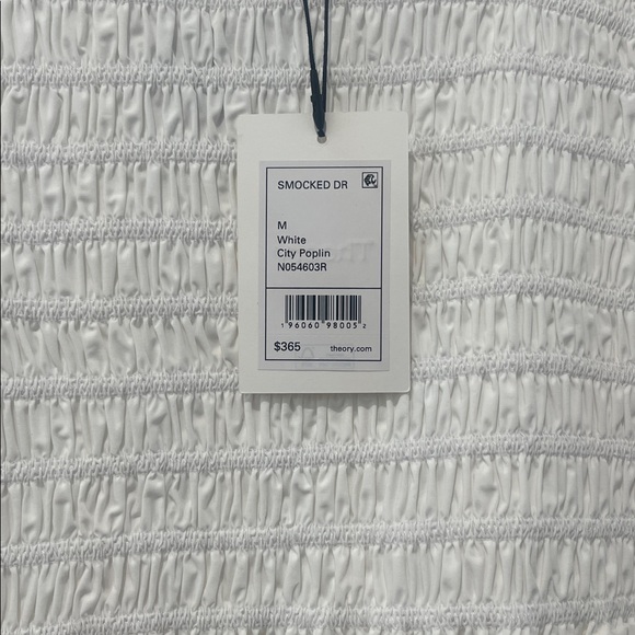 Theory cotton poplin smocked midi dress - new with tags - Picture 5 of 8